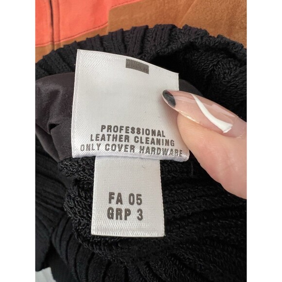 ST JOHN Lamb Suede Leather And Wool Sequin Striped Jacket Women Size S Full Zip - Picture 6 of 10